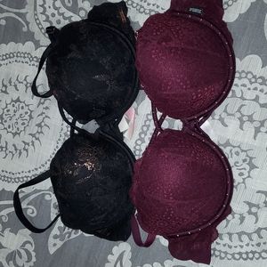 PINK Date Lace Push Up Bras